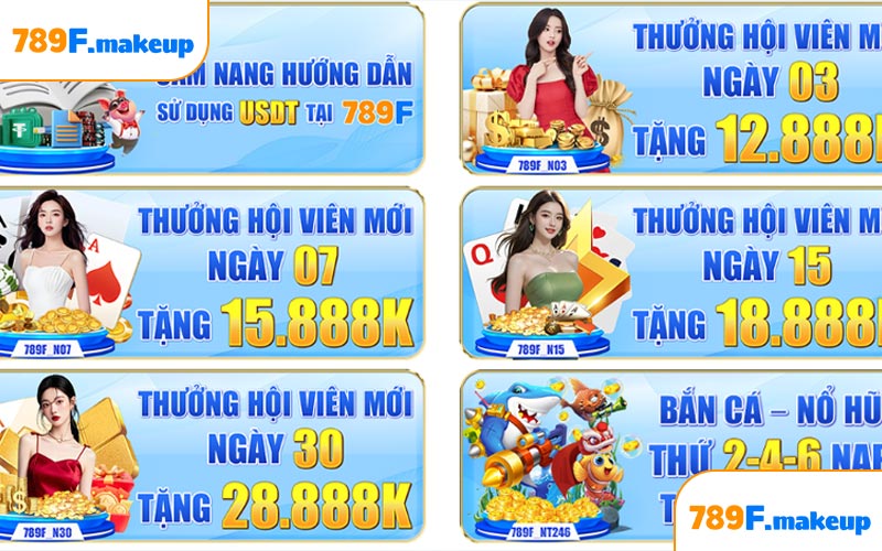Khuyến mãi 789F dành cho thủ mới